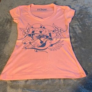 Fox peach top..size Small